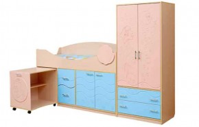 Набор мебели для детской Юниор -12.2 (700*1860) МДФ матовый в Можге - mozhga.mebel-74.com | фото