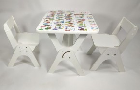 Детский растущий стол-парта и два стула Я САМ "Умка-Дуо" (Алфавит) в Можге - mozhga.mebel-74.com | фото