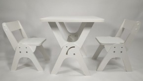Детский растущий стол-парта и два стула Я САМ "Умка-Дуо" (Белый) в Можге - mozhga.mebel-74.com | фото