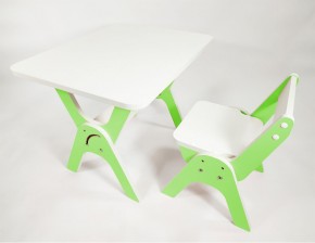 Детский растущий стол-парта и стул Я САМ "Умка" (Зеленый) в Можге - mozhga.mebel-74.com | фото
