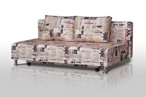 Диван-кровать Комфорт без подлокотников Принт "Gazeta" (2 подушки) в Можге - mozhga.mebel-74.com | фото