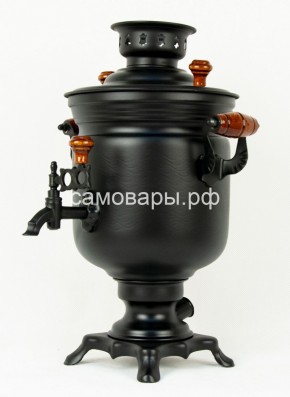Электрический самовар "Черный Русский" матовая банка на 3 литра (Ограниченная серия) в Можге - mozhga.mebel-74.com | фото