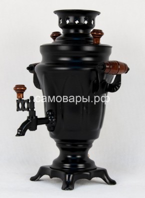 Электрический самовар "Черный Русский" матовый тюльпан на 1,5 литра. Ограниченная серия. в Можге - mozhga.mebel-74.com | фото