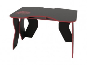 Компьютерный стол КЛ №9.0 (Черный/Красный) в Можге - mozhga.mebel-74.com | фото