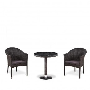 Комплект плетеной мебели T601/Y350A-W53 Brown (2+1) в Можге - mozhga.mebel-74.com | фото