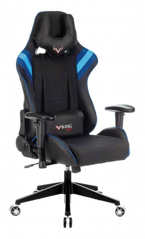Кресло игровое Бюрократ VIKING 4 AERO BLUE черный/синий в Можге - mozhga.mebel-74.com | фото