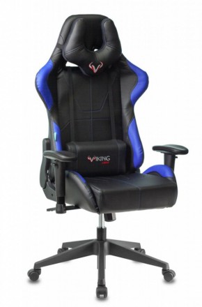 Кресло игровое Бюрократ VIKING 5 AERO BLUE черный/синий в Можге - mozhga.mebel-74.com | фото
