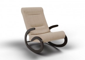 Кресло-качалка Мальта 10-Т-П (ткань/венге) ПЕСОК в Можге - mozhga.mebel-74.com | фото