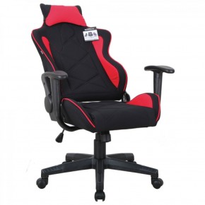 Кресло компьютерное BRABIX GT Racer GM-101 + подушка (ткань) черное/красное (531820) в Можге - mozhga.mebel-74.com | фото