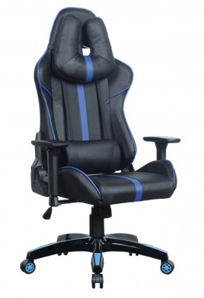 Кресло компьютерное BRABIX "GT Carbon GM-120" (черное/синее) 531930 в Можге - mozhga.mebel-74.com | фото