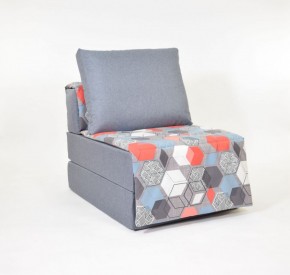 Кресло-кровать бескаркасное Харви (серый-геометрия слейт) в Можге - mozhga.mebel-74.com | фото