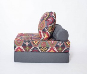 Кресло-кровать-пуф бескаркасное Прайм (мехико серый-графит) в Можге - mozhga.mebel-74.com | фото