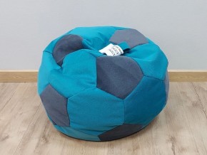 Кресло-мешок Мяч S (Shaggy Azure-Shaggy Grafit) в Можге - mozhga.mebel-74.com | фото