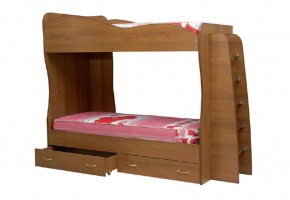 Кровать детская 2-х ярусная Юниор-1 (800*2000) ЛДСП в Можге - mozhga.mebel-74.com | фото