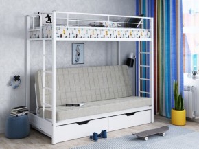Кровать двухъярусная с диваном "Мадлен-ЯЯ" с ящиками в Можге - mozhga.mebel-74.com | фото