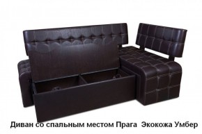 ПРАГА Кухонный диван угловой (Кожзам Борнео Умбер) в Можге - mozhga.mebel-74.com | фото