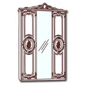 Шкаф 3-х дверный с зеркалами (01.143) Роза (беж) в Можге - mozhga.mebel-74.com | фото