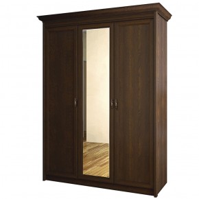 Шкаф для одежды 3-дверный с зеркалом №671 Флоренция Дуб оксфорд в Можге - mozhga.mebel-74.com | фото
