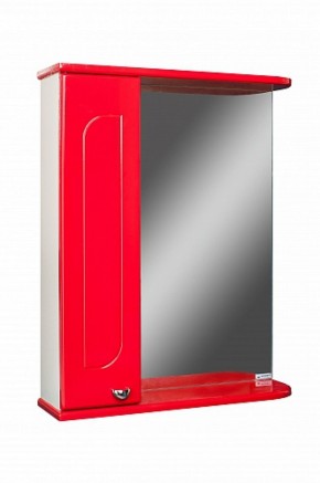 Шкаф-зеркало Радуга Красный 50 левый АЙСБЕРГ (DA1122HZR) в Можге - mozhga.mebel-74.com | фото