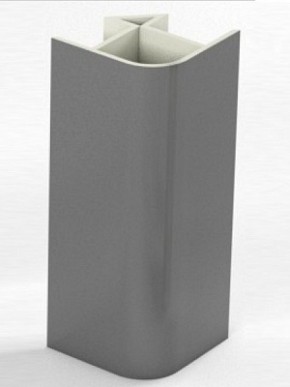 Угловое соединение для цоколя 90 гр. h100 мм (Алюминий, Белый, Черный, Сонома) в Можге - mozhga.mebel-74.com | фото